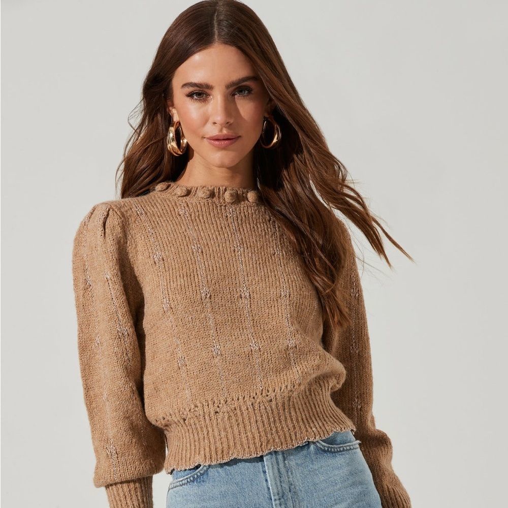 REVOLVE Astr The Label S Pom Pom Biscuit Sweater